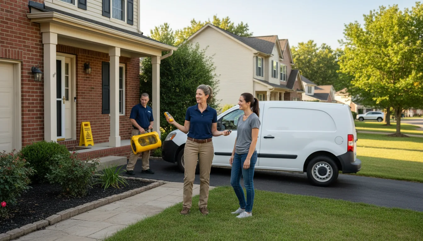 Water restoration image for Water Damage & Restoration Services in Adamsville, TN